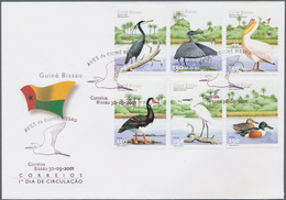 Guinea-Bissau: 2001/2002, Stock Of Complete Sets And Souvenir Sheets Cancelled To Order Or On F.D.C. - Guinée-Bissau