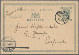 Hongkong: 1896/1989 (ca.), Covers/used Ppc Or Stationery (29) Inc. 1905 Cover At Concession Rate Fro - Other & Unclassified