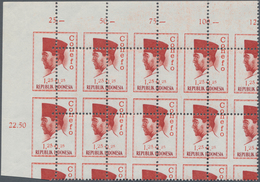 Indonesien: 1965, Conference CONFEO ‚President Sukarno‘ 1.25+1.25rp. In A Lot With Approx. 120 Stamp - Indonesia