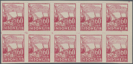 Indonesien - Lokalausgaben: 1946, YOGJAKARTA: Kris And Flag 60s. Carmine Lot With About 85 Stamps Mo - Indonesia