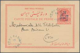 Iran: 1903/1904 (ca.), Lot Of Nine Used Ppc Incl. Five Stationery Cards H&G 21 To Constantinople. - Iran