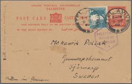 Israel: 1920/1970 (ca.), Israel And Some Palestine, Holding Of Several Hundred Covers/cards, Incl. R - Gebruikt (zonder Tabs)