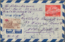 Israel: 1949/85 Ca. 730 Unused/CTO-used And Commercially Used Postal Stationeries, Incl. Postal Stat - Used Stamps (without Tabs)