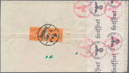 Japanische Besetzung  WK II - China - Zentralchina / Central China: 1938/44, Unovpt. Issues On Cover - 1943-45 Shanghai & Nanjing