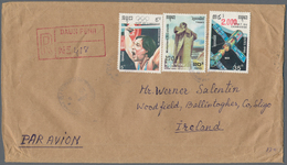 Kambodscha: 1989/1991, Lot Of Four Airmail Covers To Ireland (three Registered), Bearing Better Fran - Kambodscha