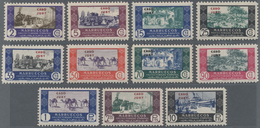 Kap Jubi: 1948, Marruecos Definitives ‚Trade‘ With Opt. ‚CABO JUBY‘ Complete Set Of 11 In A Lot With - Kaap Juby