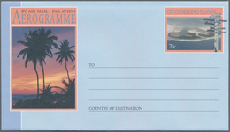 Kokos-Inseln: 1992, Accumulation With 75 Complete Sets Of Three Different AEROGRAMMES 70c. Showing I - Kokosinseln (Keeling Islands)