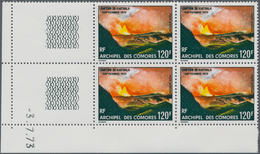 Komoren: 1973, Eruption Of Karthala Volcano 120fr. In An INVESTMENT LOT With About 1.600 Stamps Most - Comoros