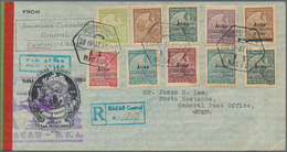 Macau: 1937, 28 Apr, Lot Of Two Cacheted 1st Flight Covers: Macau-Manila And Macau-Canton-Guam. - Gebraucht