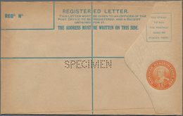 Malaiische Staaten - Sarawak: 1931, Registration Envelope 15 C. Orange (3) In All Three Sizes, Perfi - Autres & Non Classés