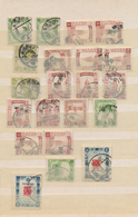 Mandschuko (Manchuko): 1932/44 (ca.), Used, Mostly Definitves Inc. Pairs/blocks-4 Selected For Reada - 1932-45 Manchuria (Manchukuo)