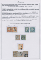 Mauritius: 1854/1859 (ca.), Intermediate To (mainly) Worn/latest Impressions, Lot Of Ten Stamps 1d. - Mauricio (...-1967)