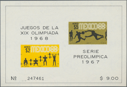 Mexiko: 1965/1967, Summer Olymics 1968 In Mexico-City Accumulation With 691 Miniature Sheets Mostly - Mexico