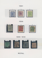 Nepal: 1886 – 1981, Nearly Complete Collection Starting With 13 Classics - Five Of Them With Royal P - Nepal