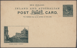 Neuseeland - Ganzsachen: 1899 Set Of Ten Different QV 'landscape' Postal Stationery Cards 1d. Green, - Postwaardestukken