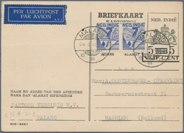 Niederländisch-Indien: 1941/1948, Very Useful Lot Of 20 Covers And Cards Containing 15 From The Time - Nederlands-Indië