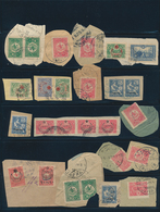 Palästina: 1900-1918, Ottoman Cancellations On 16 Stamps / Pieces, Including Different Types And Num - Palestina