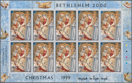 Palästina: 1999, Christmas, MHN Stock Of These Issues In Sheetlets (each One With Nine "normal" Stam - Palestina