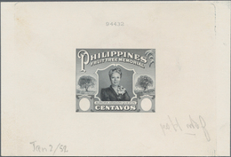 Philippinen: 1952, Fruit Tree Memorial "Aurora A. Quezon", Group Of Four ABN Single Die Proofs (thre - Filippijnen