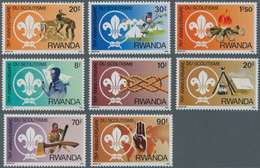 Ruanda: 1983, 75 Years Of SCOUTING Complete Set Of Eight In A Lot With About 440 Complete Sets Mostl - Altri & Non Classificati