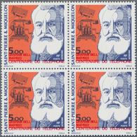 St. Pierre Und Miquelon: 1976, Centenary Of Telephone 5.00fr. Graham Bell (with Old Telephone And Mo - Other & Unclassified