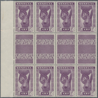 Senegal: 1938, Native Woman 1fr. In VIOLET Instead Of Carmine In A Lot With 80 Stamps In Larger Bloc - Otros & Sin Clasificación