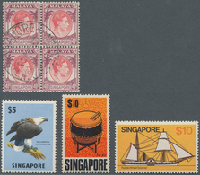 Singapur: 1959-1980's: About 270 Mint Stamps, Complete Sets Mostly, With Better Sets Like 1962 'Bird - Singapour (...-1959)