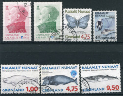 Greenland. A Selection Of 7 Different Stamps (all Used) - Colecciones & Series
