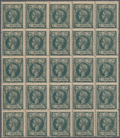 Spanisch-Guinea: 1902, King Alfonso XIII. To The Right 5c. Dark-green In A Lot With Approx. 280 Stam - Spaans-Guinea
