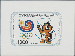 Syrien: 1988, Summer Olympics Seoul In A Lot With About 125 Miniature Sheets, Mint Never Hinged And - Syrien