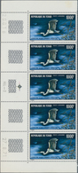 Tschad: 1971, Airmail Definitive 1.000fr. ‚Casmerodius Albus‘ In A Lot With About 600 Stamps Mostly - Tchad (1960-...)