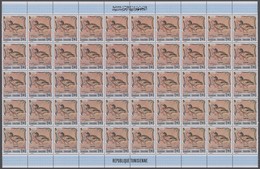 Tunesien: 1970/1991, Big Investment Accumulation Of Full Sheets, Part Sheets And Souvenir Sheets. Va - Unused Stamps