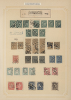 Uruguay: 1880/1950 (ca.), THE POSTMARKS OF URUGUAY, Sophisticated And All-embracing Collection In El - Uruguay