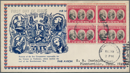 Vereinigte Staaten Von Amerika: 1933/1991 (strong Focus On 1930s), Lot Of 242 FDC Often Bearing Stam - Other & Unclassified