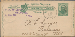 Vereinigte Staaten Von Amerika - Ganzsachen: 1886 Seven Unused And Used Letter Sheets, All With Perf - Altri & Non Classificati