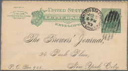 Vereinigte Staaten Von Amerika - Ganzsachen: 1886 Seven Unused And Used Postal Stationery Letter She - Altri & Non Classificati