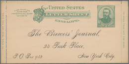 Vereinigte Staaten Von Amerika - Ganzsachen: 1886 Seventeen Unused And Used Postal Stationery Letter - Other & Unclassified