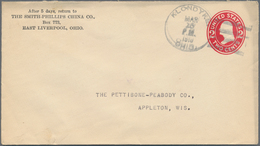 Vereinigte Staaten Von Amerika - Ganzsachen: 1912/16 Ca. 600 Commercially Used Postal Stationery Env - Other & Unclassified