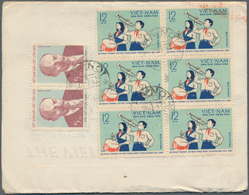 Vietnam-Nord (1945-1975): 1960/1980 (ca.), Holding Of Apprx. 340 Covers With Many Attractive Frankin - Vietnam