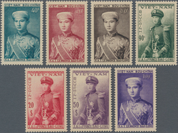 Vietnam-Süd (1951-1975): 1954, Prince Bao Long Complete Set Of Seven 40c. To 100p. In A Lot With App - Vietnam