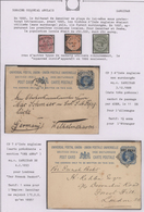 Zanzibar: 1868-1922 Collection Of 8 Postal Stationery Items, 4 Covers And 16 Stamps All Used On Zanz - Zanzibar (...-1963)