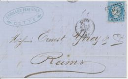 FRANKREICH 1873 25 C Ceres EF Nummernstempel (grosse Ziffern) "822" CETTE ABART - Ohne Zuordnung