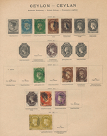 Asien: 1855-1920's Ca.: Mint And Used Collection In An Old 1922 Schaubek Album, With Comprehensive P - Andere-Azië