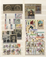 Asien: 1960/2000 (ca.), Comprehensive MNH Accumulation In A Stockbook, Comprising Sets And Souvenir - Asia (Other)