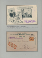 Ballonpost: 1897/1957, Collection Of 78 Covers/cards On Written Up Album Pages, Comprising E.g. GERM - Airships