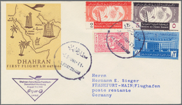 Flugpost Deutschland: 1955/1963, Lufthansa-Erstflüge, Sammlung Von Ca. 310 Augenscheinlich Nur Versc - Airmail & Zeppelin