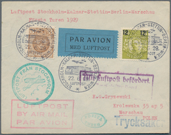 Flugpost Alle Welt: 1910 From Ca., Comprehensive Collection With Ca.100 Airmail Covers/cards, Compri - Other & Unclassified