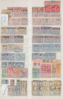 Fiskalmarken: 1870/1940 (ca.), Accumulation Of 1000-2000 Fiscal Stamps All World, Neatly Sorted In A - Andere & Zonder Classificatie