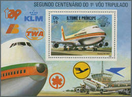 Thematik: Flugzeuge, Luftfahrt / Airoplanes, Aviation: 1983, SAO TOME E PRINCIPE: 200 Years Of Aviat - Airplanes