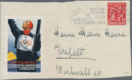 Thematik: Olympische Spiele / Olympic Games: 1936 - Garmisch-Partenkirchen, Hochwertige Spezialsamml - Other & Unclassified